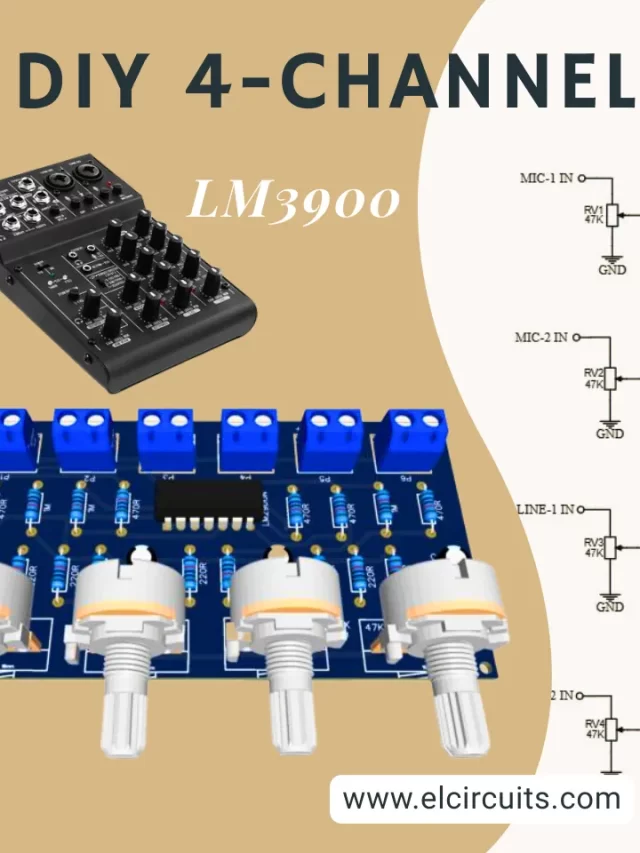 DIY 4-Channel Audio Mixer: The LM3900 Project